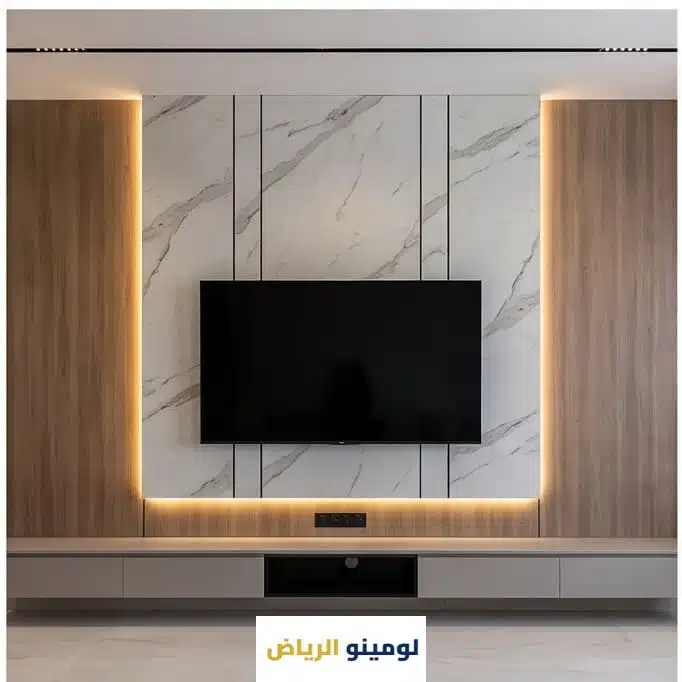 مشروع ديكورات تلفزيون - معلم ديكورات الرياض